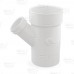 4" x 4" x 2" PVC DWV Street Wye (Spigot x Socket x Socket)