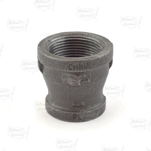 1-1/4" x 1" Black Coupling (Imported)