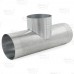 8" Galvanized Flue Tee, 24" Length, 24 GA..