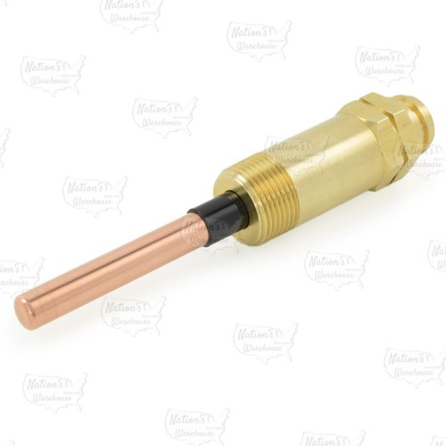 EW-202, HydroStat Extended Electro-Well, 3/4" NPT, Long Nut for Tankless Coil Boilers