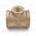 1" x 1" x 1/2" FPT Brass Tee, Lead-Free