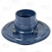 Round PVC Shower Pan Drain w/ Screw-on 19-Gauge St. Steel Strainer, 2" Hub x 3" Inside Fit (less test plug)