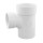 4" x 4" x 3" PVC DWV Sanitary Street Tee (Spigot x Socket x Socket)