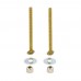 1/4" x 3-1/2" long Solid Brass Closet Bolts Kit