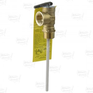 LF100XL-8, 3/4" Temperature & Pressure T&P Relief Valve w/ 8" Probe, 150psi/210°F