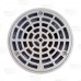 High-Capacity, Round PVC Shower Tile/Pan Drain w/ Matte St. Steel Strainer, 3" Hub