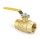 1” FIP x FIP Threaded Brass Ball Valve, Full Port 