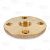 1" FPT Brass Floor Flange, Lead-Free