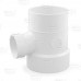 4" x 4" x 2" PVC DWV Sanitary Street Tee (Spigot x Socket x Socket)