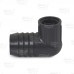 1-1/4" Barbed Insert x 3/4" Female NPT 90° PVC Reducing Elbow, Sch 40, Gray