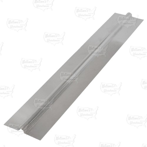 4ft long x 4" wide, 1/2" PEX Aluminum Heat Transfer Plates (50/box), Omega-Shaped, Made in the USA