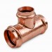 1-1/4" x 1-1/4" x 1" Press Copper Tee, Imported