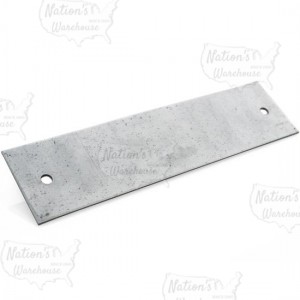 1.5" x 6" Stud Guard Steel Plate Protectors, 18 Gauge, w/ holes (100/box)