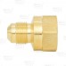 3/8" Flare x 1/2" Female NPT Threaded Brass Adapter