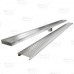 48" long, StreamLine Stainless Steel Linear Shower Pan Drain w/ Square Holes Strainer, 2" PVC Hub