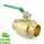 2-1/2" Sweat (Solder) Brass Ball Valve, Full Port (Lead-Free)