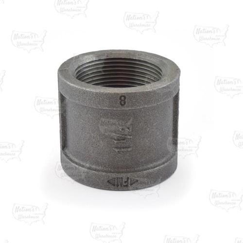 1-1/2" Black Coupling (Imported)