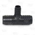 1-1/2" x 1-1/2" x 1" Barbed Insert PVC Reducing Tee, Sch 40, Gray