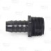 3/4" Barbed Insert x 1" Male NPT Threaded PVC Reducing Adapter, Sch 40, Gray