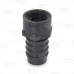 1" Barbed Insert x 3/4" Female NPT Threaded PVC Reducing Adapter, Sch 40, Gray