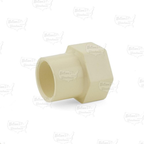 3/4" CTS CPVC Female Adapter w/ Gasket (Socket x FIP)