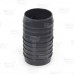 2" Barbed Insert PVC Coupling, Sch 40, Gray