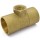 Matco Norca CRTF0704LF 1-1/2" C x 1-1/2" C x 3/4" Female Thread Cast Brass Adapter Tee, Lead Free