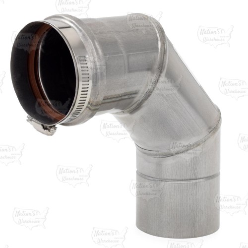 3" Z-Vent 90-Degree Elbow, Single Wall