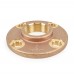 2" FPT Brass Floor Flange, Lead-Free