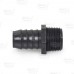 1" Barbed Insert x 1" Male NPT Threaded PVC Adapter, Sch 40, Gray