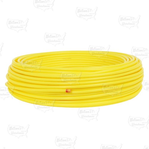 1/2" CTS x 500ft Yellow PE Gas Pipe for Underground Use, SDR-7