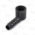 1/2" Barbed Insert x 1/2" Female NPT 90° PVC Elbow, Sch 40, Gray