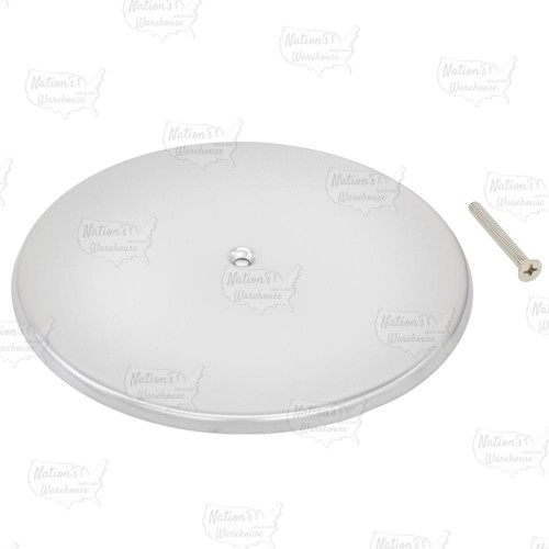 8" dia. Stainless Steel Cleanout Cover Plate w/ Screw