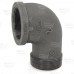 2" Black 90° Street Elbow (Imported)