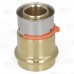 1" PEX Press x 1" ProPress Adapter, Lead-Free Bronze