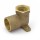 1/2” FPT x 3/4” Sweat Cast Brass Drop Ear Elbow, Lead-Free