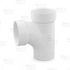 2" PVC DWV Sanitary Street Tee (Spigot x Socket x Socket)