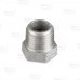 1/2" x 3/8" 304 Stainless Steel Hex Bushing, MNPT x FNPT threaded