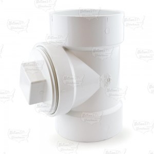 4" PVC DWV Cleanout Tee w/ Plug