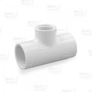 1" x 1" x 3/4" PVC (Sch. 40) Reducing Tee (Socket x Socket x FIPT)