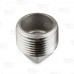 1" 304 Stainless Steel Square Head Plug, MNPT threaded