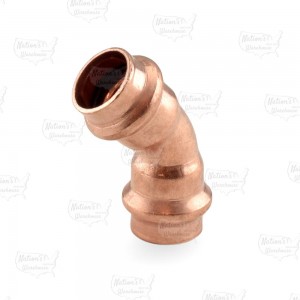 1/2" Press Copper 45° Elbow, Made in the USA