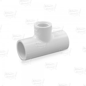 3/4" x 3/4" x 1/2" PVC (Sch. 40) Reducing Tee (Socket x Socket x FIPT)