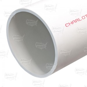 8" x 1ft PVC Pipe, Solid Core, Sch40