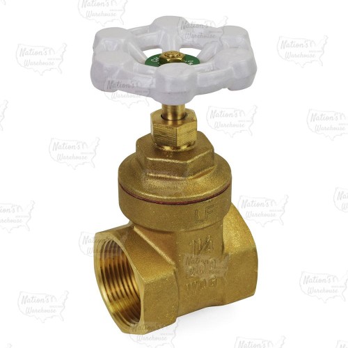 1-1/4" Threaded Gate Valve (Lead-Free)