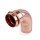 1-1/4" Press Copper 90° Street Elbow, Imported