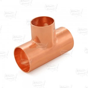 1-1/2" x 1-1/2" x 1-1/4" Copper Tee