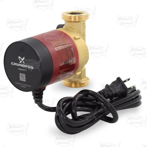 COMFORT 10-16 T PM BU/LC Recirculating Pump w/ Temperature Control & Line Cord, 115/208-230V