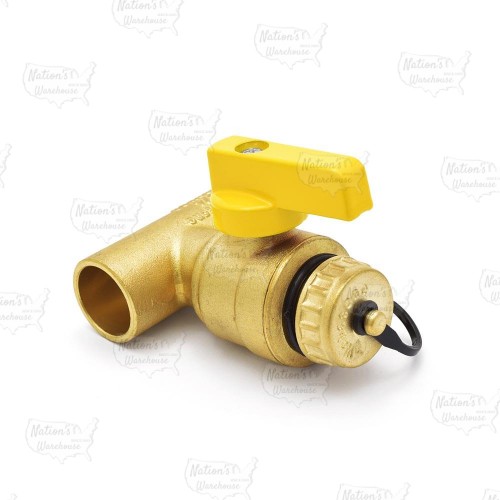 Webstone 3/4” Sweat (CxC) T-Drain Valve (Lead-Free)