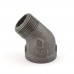 1" Black 45° Street Elbow (Imported)